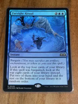 MTG Magic the Gathering Farsight Ritual (49/475) Wilds of Eldraine NM, Mint FOIL - Image 1