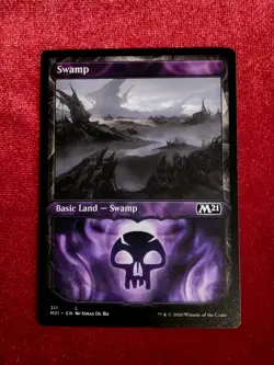 MTG - Swamp - Showcase - Core Set 2021 - M21 #311 - Unplayed Mint+ - Image 1