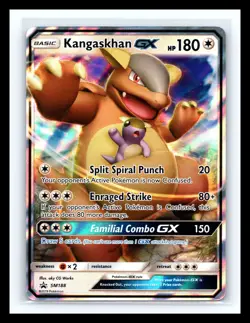 💥 Kangaskhan GX SM188 Sun & Moon Black Star Promo Holo 2019 Pokemon Card - Image 1