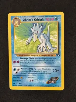 Pokemon Sabrina's Golduck Gym Challenge 30/132 Rare LP - Image 1