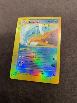 Vaporeon 33/144 Reverse Holo Skyridge eReader Pokemon TCG English NM - Image 3