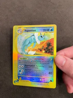 Vaporeon 33/144 Reverse Holo Skyridge eReader Pokemon TCG English NM - Image 5