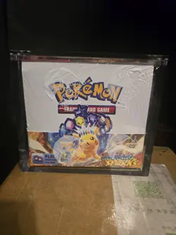 Pokemon Surging Sparks Booster Box Sealed with acrylic magnetic case - Image 1
