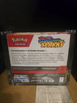 Pokemon Surging Sparks Booster Box Sealed with acrylic magnetic case - Image 3