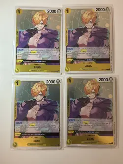 Lilith OP13-113 Carrying On His Will 4 Foil Card Play Set Lot One Piece - Image 1