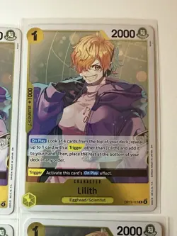 Lilith OP13-113 Carrying On His Will 4 Foil Card Play Set Lot One Piece - Image 3