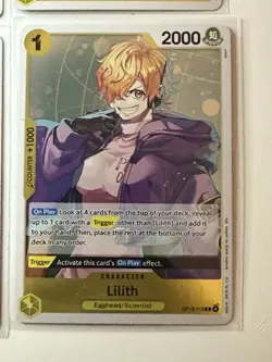 Lilith OP13-113 Carrying On His Will 4 Foil Card Play Set Lot One Piece - Image 5
