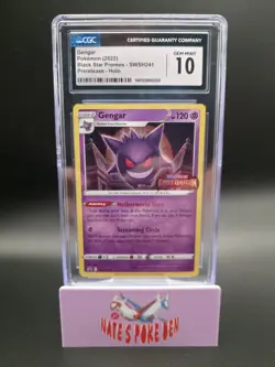 Pokemon Gengar SWSH241 Lost Origin Prerelease Promo Card CGC 10 Gem Mint - Image 3