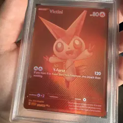 PSA 10 Victini 172/086 (Red Victini) White Flare Pokemon Card English BWR - Image 4