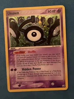Unown (S) S/28 Holo Rare Unseen Forces Pokemon Card LP - Image 1