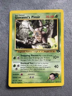 Pokemon TCG Card Giovanni's Pinsir Gym Challenge #24/132 Unlimited Rare - Image 1