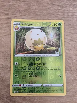 Pokemon Card Eldegoss Sword & Shield Reverse Holo 021/202 Near Mint - Image 1