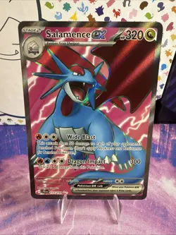 Pokemon TCG Salamence EX Full Art Holo Ultra Rare Card 177/159 Journey Together - Image 1