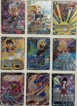 Lot Of 12 Promo Dragon Ball Super Card Game TCG Foils & Regular Cards - Image 1