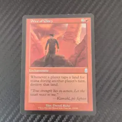 Magic The Gathering Price Of Glory Uncommon Odyssey. ** Has some wear - Image 1