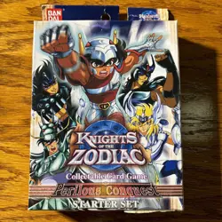 Knights of the Zodiac Card Game Starter Set Sealed 2003 Perilous Conquest - Image 1