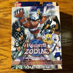 Knights of the Zodiac Card Game Starter Set Sealed 2003 Perilous Conquest - Image 2