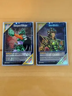 Leo Aioria / Knights Of The Zodiac Card LV6 K-078 Holo W Dragon Shiryu Mint - Image 1