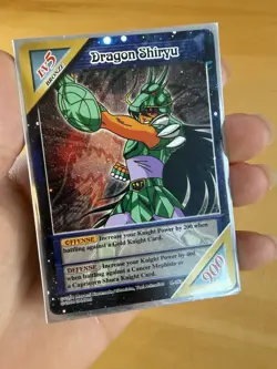 Leo Aioria / Knights Of The Zodiac Card LV6 K-078 Holo W Dragon Shiryu Mint - Image 5