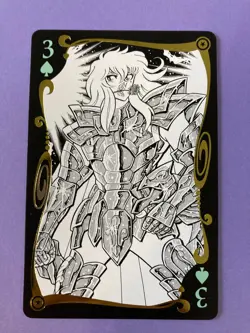 Pisces Aphrodite Saint Seiya Knights of the Zodiac poker playing card 50th - Image 2