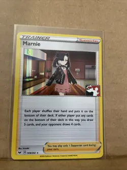 Marnie 169/202 Pokemon Prize Pack Variant Sword & Shield Line Holo - Image 1