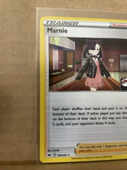 Marnie 169/202 Pokemon Prize Pack Variant Sword & Shield Line Holo - Image 5