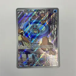 Pokemon Squirtle 148/142 Sv07: Stellar Crown Illustration Rare Full Art Holo - Image 1
