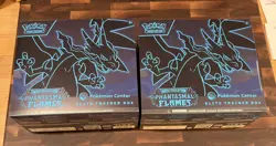 Lot of Two (2) Phantasmal Flames Pokemon Center ETBs Elite Trainer Boxes Sealed! - Image 1