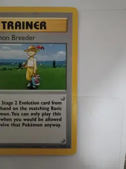 Pokemon Cards: Base Set 1st Edition Rare: Pokemon Breeder 76/102 - Image 3
