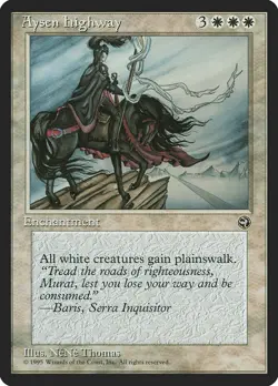 MTG Aysen Highway NM Homelands HML Reserved List Magic Gathering card - Image 1
