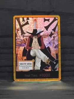 DON!! Card (Dracule Mihawk) (Gold) The Azure Sea's Seven Foil - Image 1