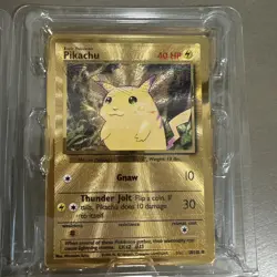 Pokemon Celebrations Gold Metal Charizard & Pikachu Cards 25th Anniversary Set - Image 3