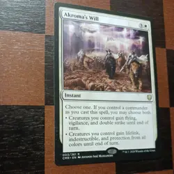 Mtg Akroma's Will NM/M Commander Legends Regular Rare Magic Card - Image 3