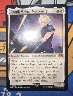 MTG - FIN - Cloud, Midgar Mercenary #10 - Near Mint Non Foil - Image 1