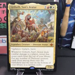 1x Gishath, Sun's Avatar Lp MTG Magic The Gathering Commander GRW DINOSAUR - Image 2