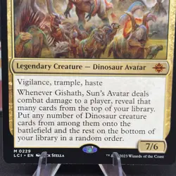 1x Gishath, Sun's Avatar Lp MTG Magic The Gathering Commander GRW DINOSAUR - Image 3
