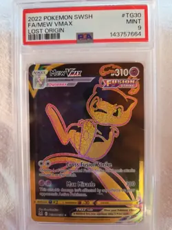 MEW VMAX- 2022 POKEMON SWSH FA- LOST ORIGIN #TG30- PSA MINT 9 - Image 2