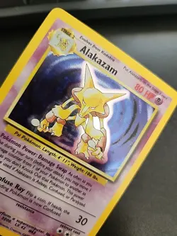 Pokemon TCG Alakazam Base Set 1/102 Holo 1999-2000 Wizards Base Set Copyright... - Image 2