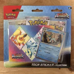 Pokemon TCG PRISMATIC EVOLUTIONS Tech Sticker Collection Glaceon - NEW, SEALED - Image 1