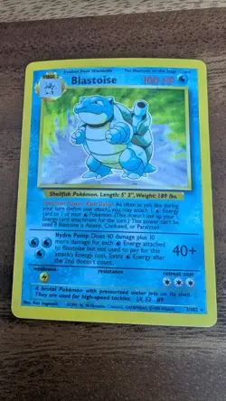 Pokemon TCG - Blastoise (2/102) Base Set Unlimited Holo Rare (NM/LP) - Image 1