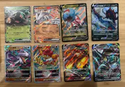 Pokemon Lot, 8 Ex V VStar Full Art Holo Ultra Rare - Mixed Languages - I Combine - Image 1