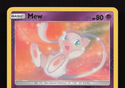 Mew Rev Reverse Holo SM Hidden Fates Pokemon NM 32/68 Sun & Moon - Image 3