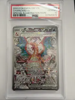 PSA 10 Charizard ex SIR 223/197 SV03: Obsidian Flames Pokemon - Image 1