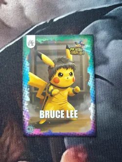 Bruce Lee (Pikachu) #103 - Galaxy Holo - Electric Pikachu Cosplay - Pokemon - Image 1