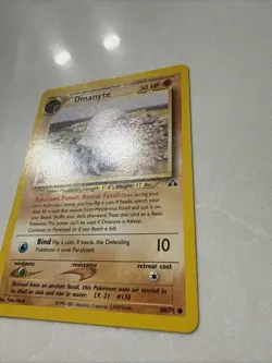 OMANYTE 60/75 Neo Discovery Unlimited Vintage Pokemon TCG Near Mint - Image 2