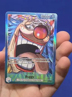 One Piece Emperors in the New World Buggy OP09-042 Alternate Alt Art Leader NM - Image 2