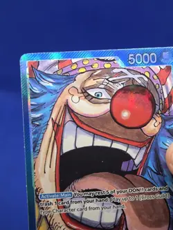 One Piece Emperors in the New World Buggy OP09-042 Alternate Alt Art Leader NM - Image 3
