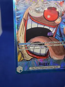 One Piece Emperors in the New World Buggy OP09-042 Alternate Alt Art Leader NM - Image 5