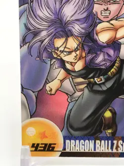 Trunks DRAGON BALL Gumi Card TCG MORINAGA Vintage Japan very rare No.436a - Image 4