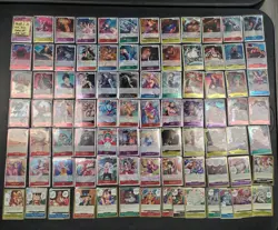 (86 Cards) One Piece TCG Card Game Lot - All Mixed FOILS & All Different! @@@ JS - Image 1